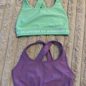 Under Armour Purple Compression Sports Bra